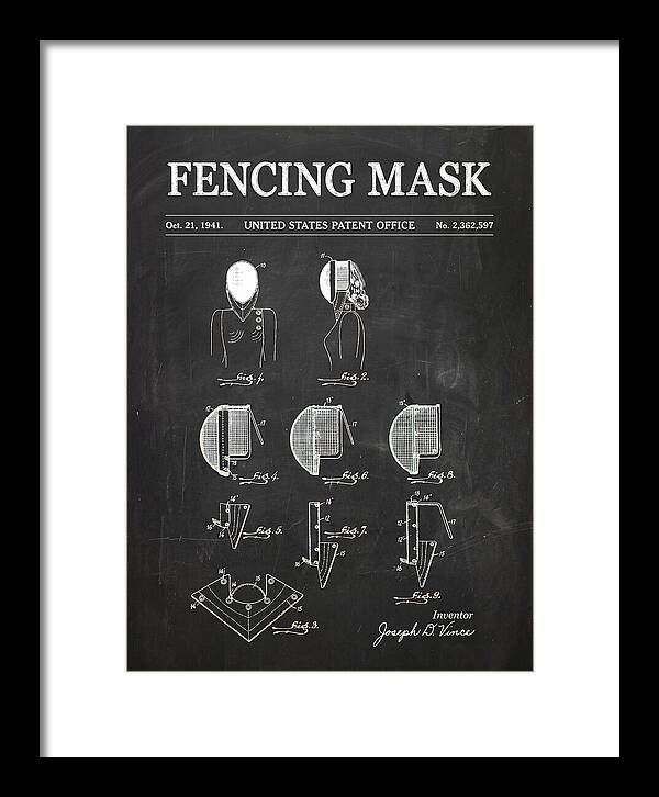 Fencing Mask Chalkboard Patent Us2362597a