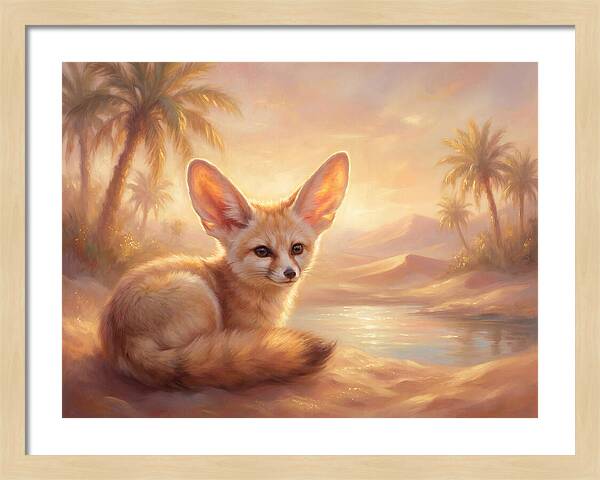 Fennec Fox In Desert