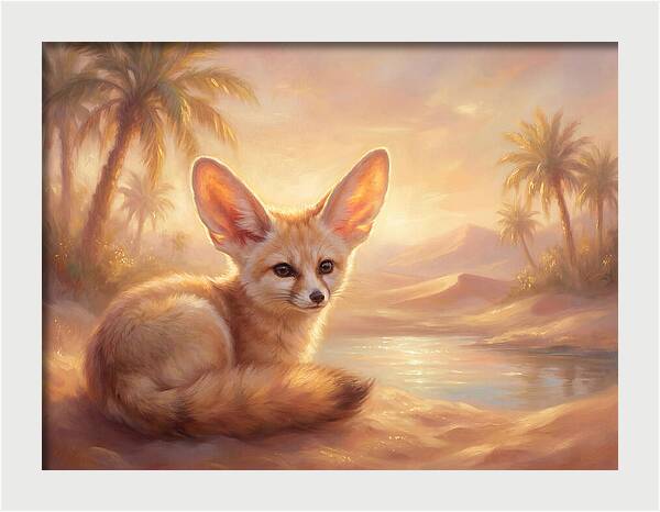Fennec Fox In Desert