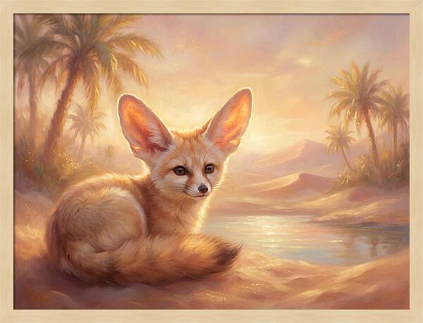 Fennec Fox In Desert