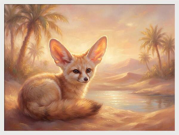 Fennec Fox In Desert