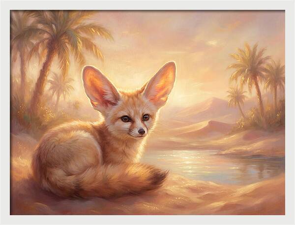 Fennec Fox In Desert