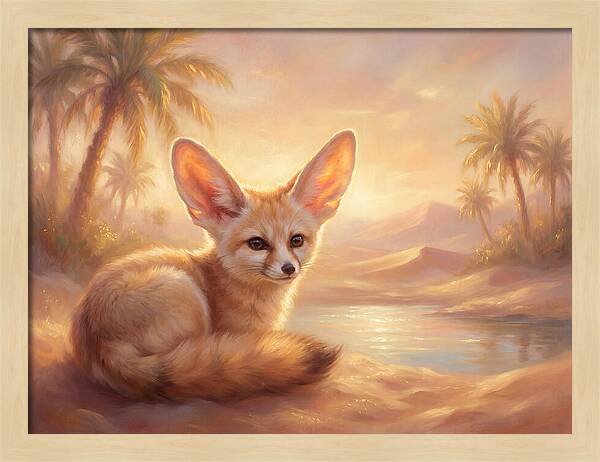 Fennec Fox In Desert