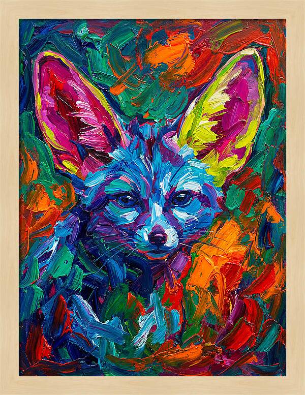 Fennec Fox In Vibrant Colors