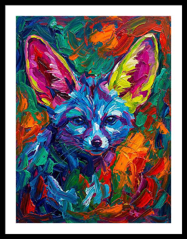 Fennec Fox In Vibrant Colors