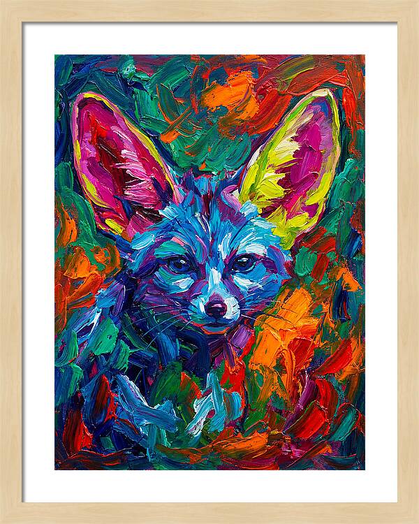 Fennec Fox In Vibrant Colors