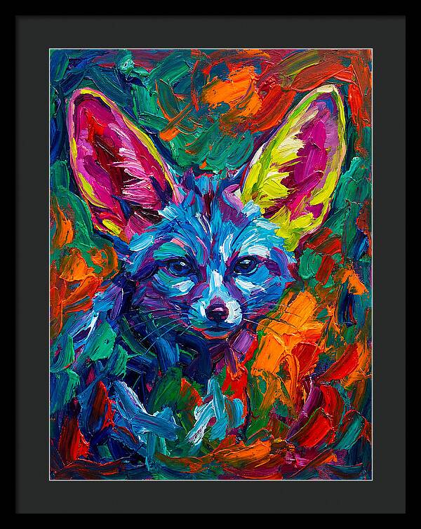 Fennec Fox In Vibrant Colors