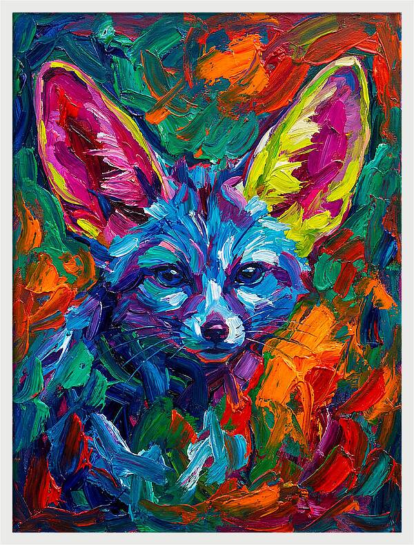 Fennec Fox In Vibrant Colors
