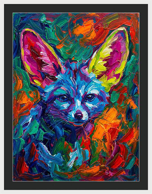 Fennec Fox In Vibrant Colors