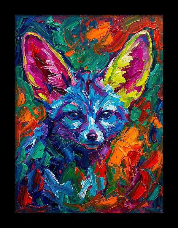 Fennec Fox In Vibrant Colors