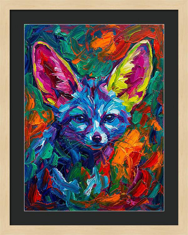 Fennec Fox In Vibrant Colors