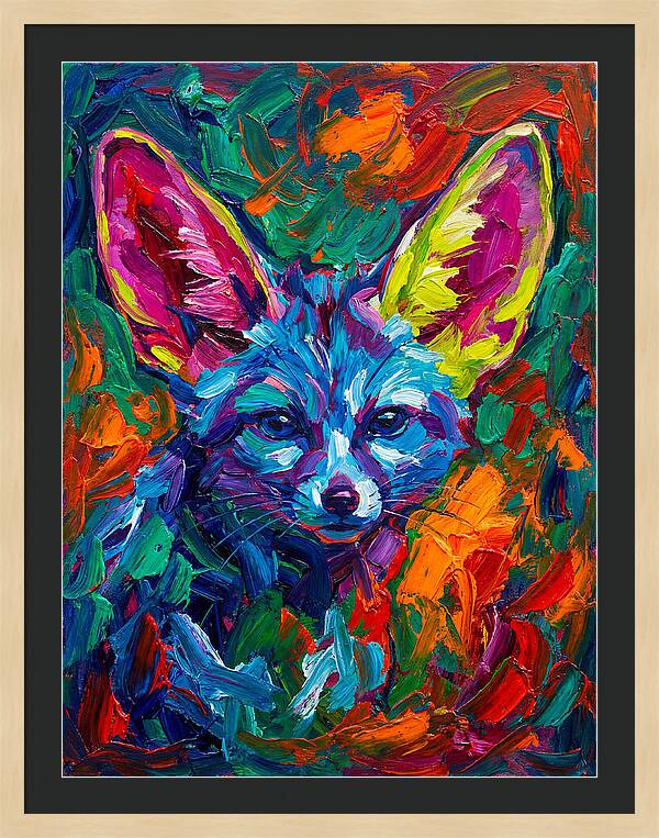 Fennec Fox In Vibrant Colors