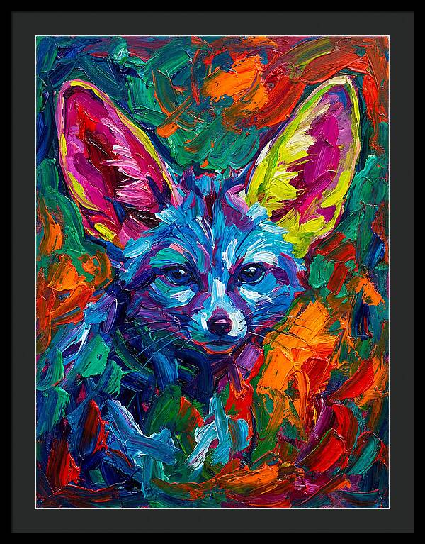 Fennec Fox In Vibrant Colors