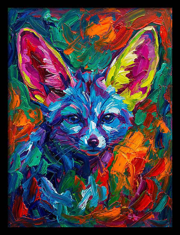 Fennec Fox In Vibrant Colors