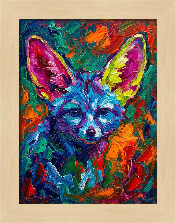Fennec Fox In Vibrant Colors