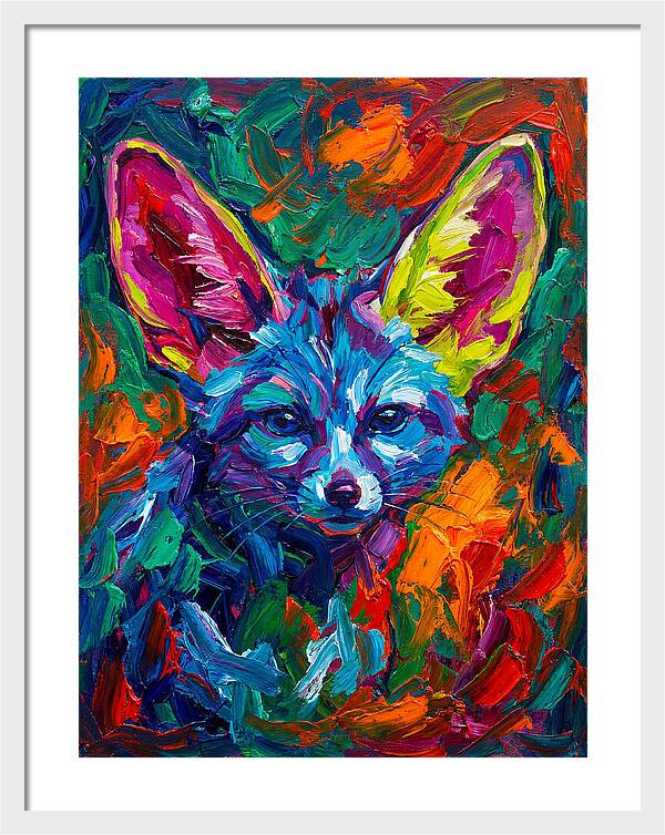 Fennec Fox In Vibrant Colors