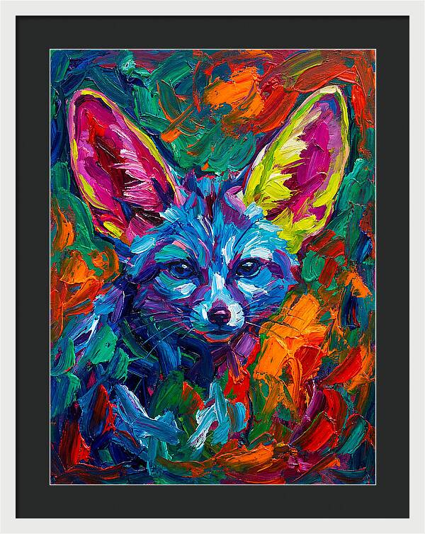Fennec Fox In Vibrant Colors