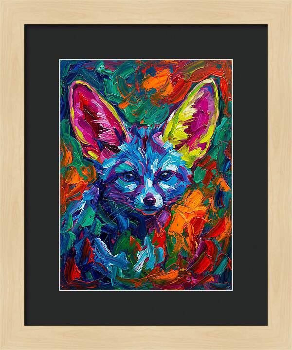 Fennec Fox In Vibrant Colors