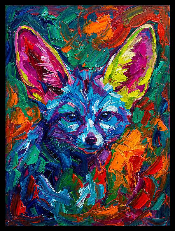 Fennec Fox In Vibrant Colors
