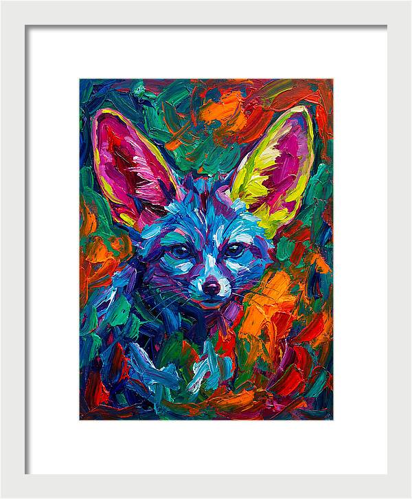 Fennec Fox In Vibrant Colors
