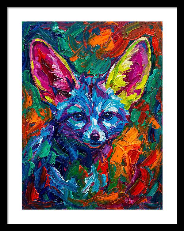 Fennec Fox In Vibrant Colors