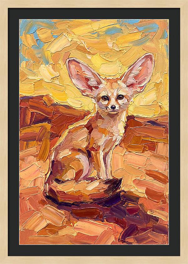 Fennec Fox In Warm Hues