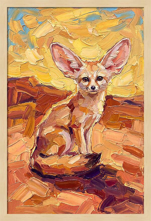 Fennec Fox In Warm Hues