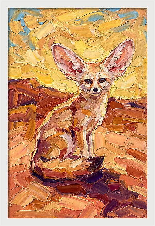 Fennec Fox In Warm Hues
