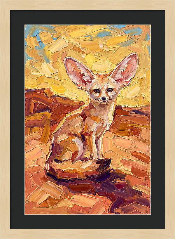 Fennec Fox In Warm Hues