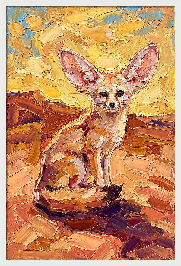 Fennec Fox In Warm Hues