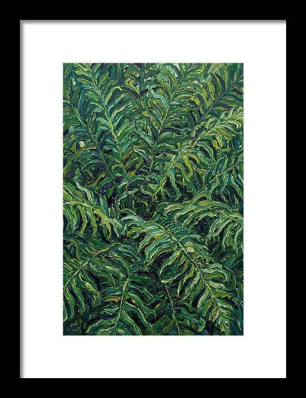 Fern Fronds In Expressionist Style