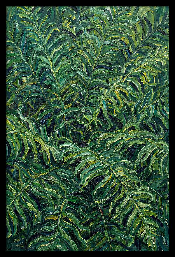 Fern Fronds In Expressionist Style