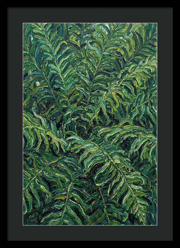 Fern Fronds In Expressionist Style