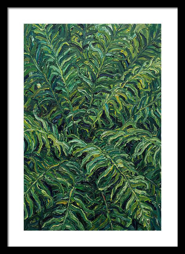 Fern Fronds In Expressionist Style