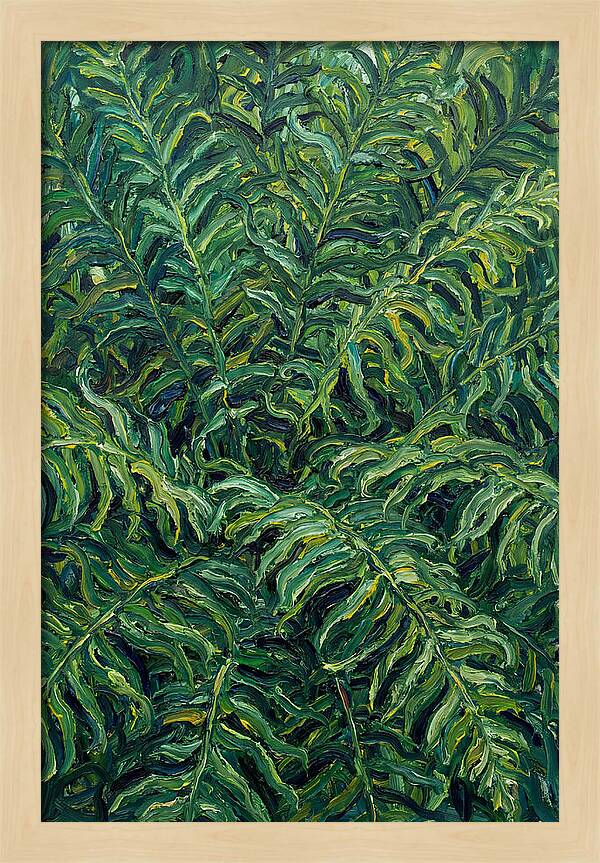 Fern Fronds In Expressionist Style