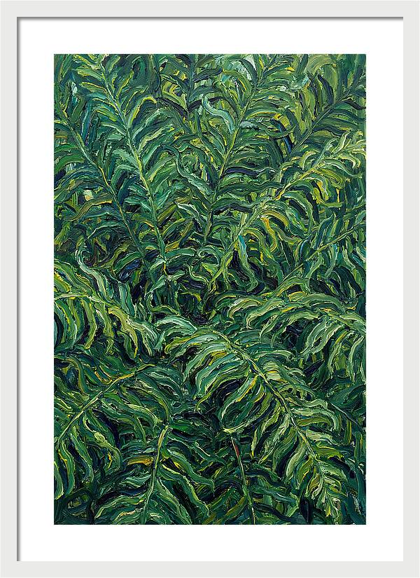 Fern Fronds In Expressionist Style