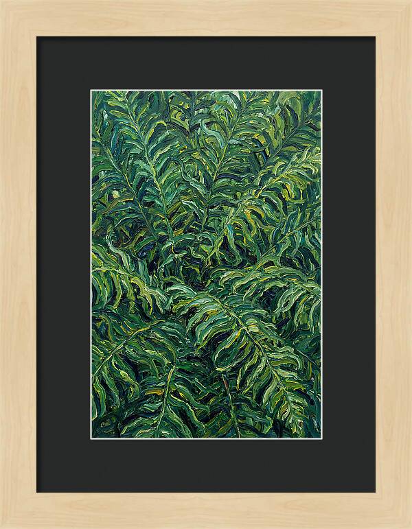 Fern Fronds In Expressionist Style