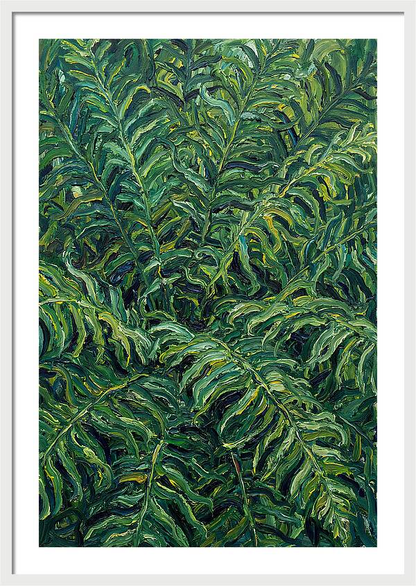 Fern Fronds In Expressionist Style