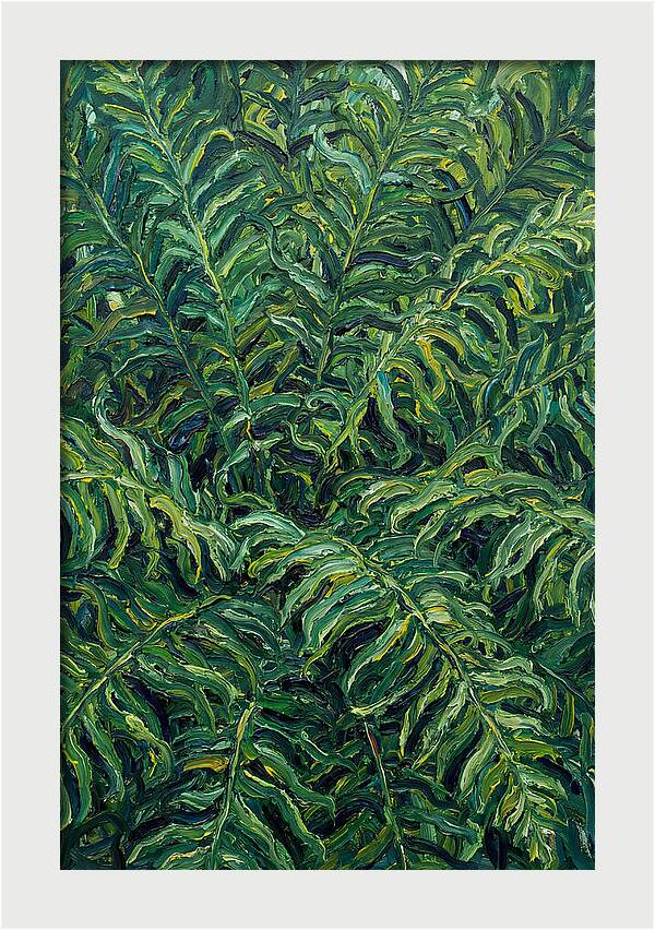 Fern Fronds In Expressionist Style