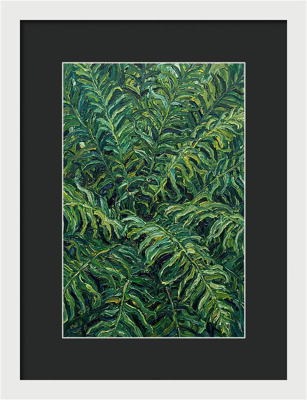 Fern Fronds In Expressionist Style
