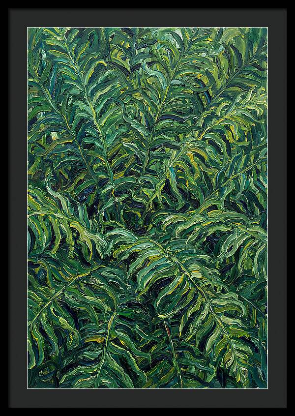Fern Fronds In Expressionist Style