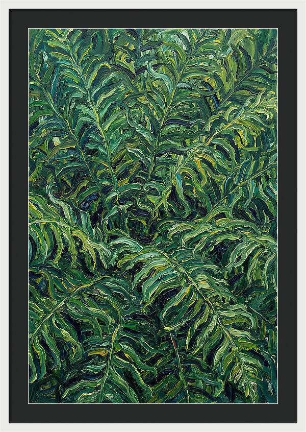 Fern Fronds In Expressionist Style