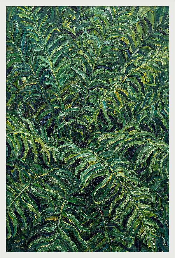 Fern Fronds In Expressionist Style
