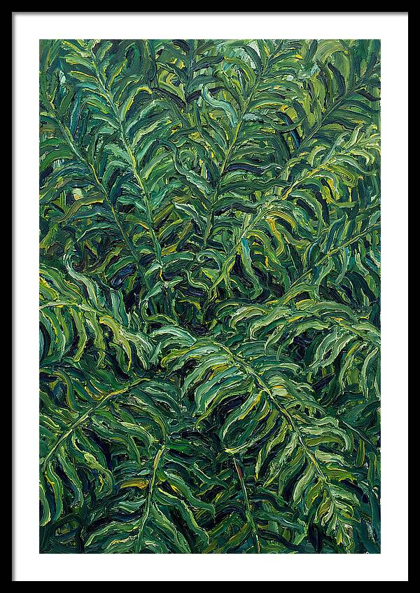 Fern Fronds In Expressionist Style