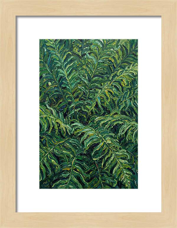 Fern Fronds In Expressionist Style