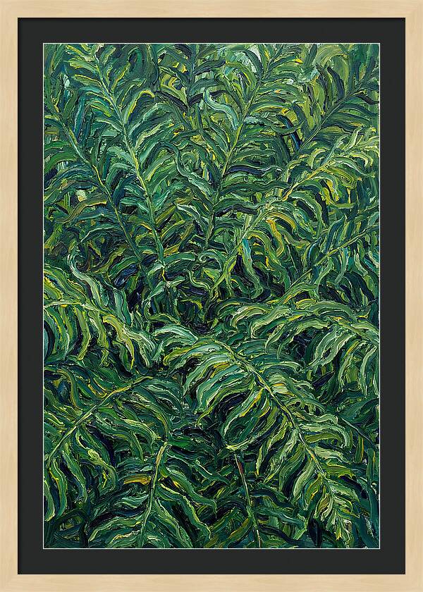 Fern Fronds In Expressionist Style