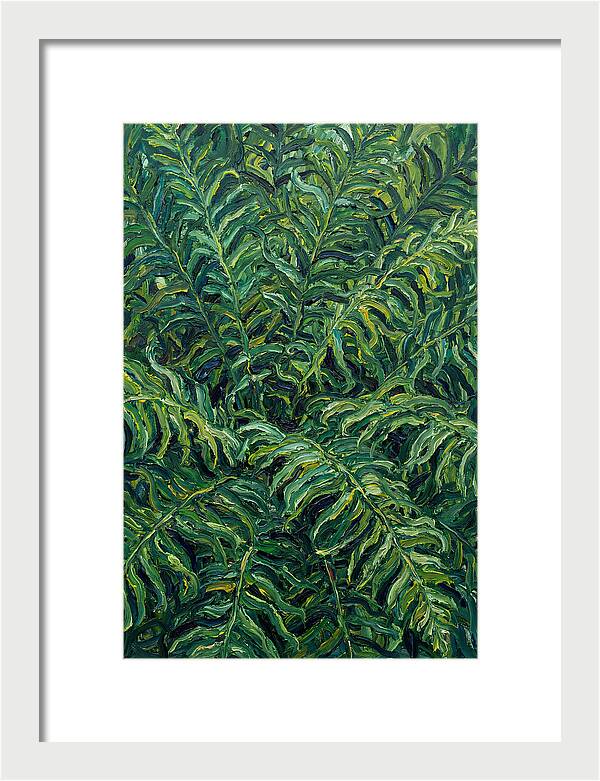 Fern Fronds In Expressionist Style