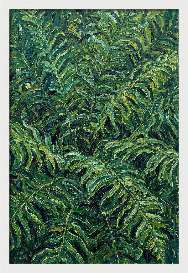 Fern Fronds In Expressionist Style