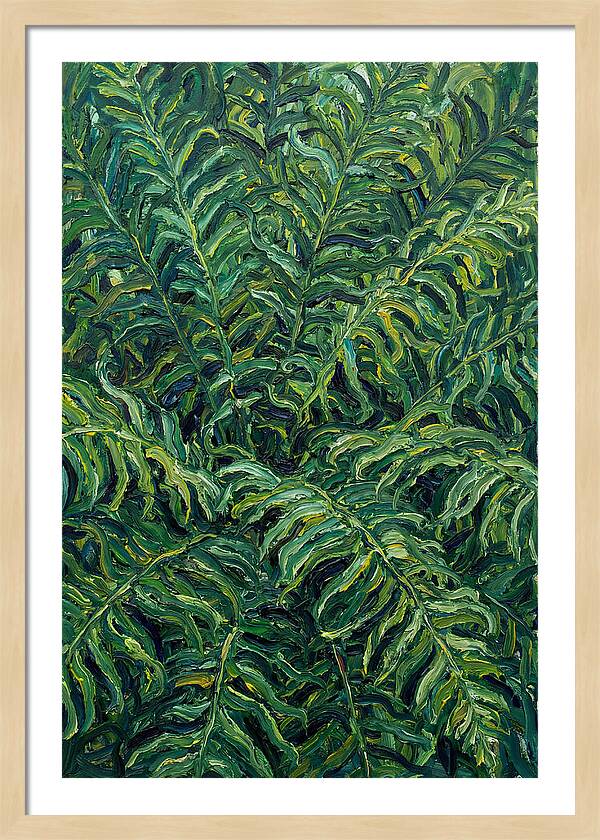 Fern Fronds In Expressionist Style