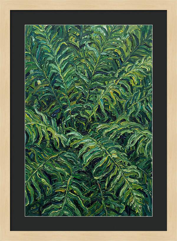 Fern Fronds In Expressionist Style